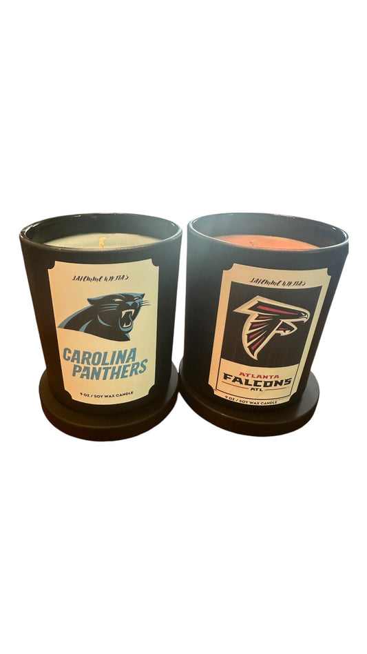 Lafemme Nikita's "Atlanta Falcons vs Charlotte Panthers" Candle